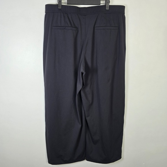 Halara Black Wide Leg High Waist Pleated Dressy Pants Womens Size XL - Picture 2 of 5